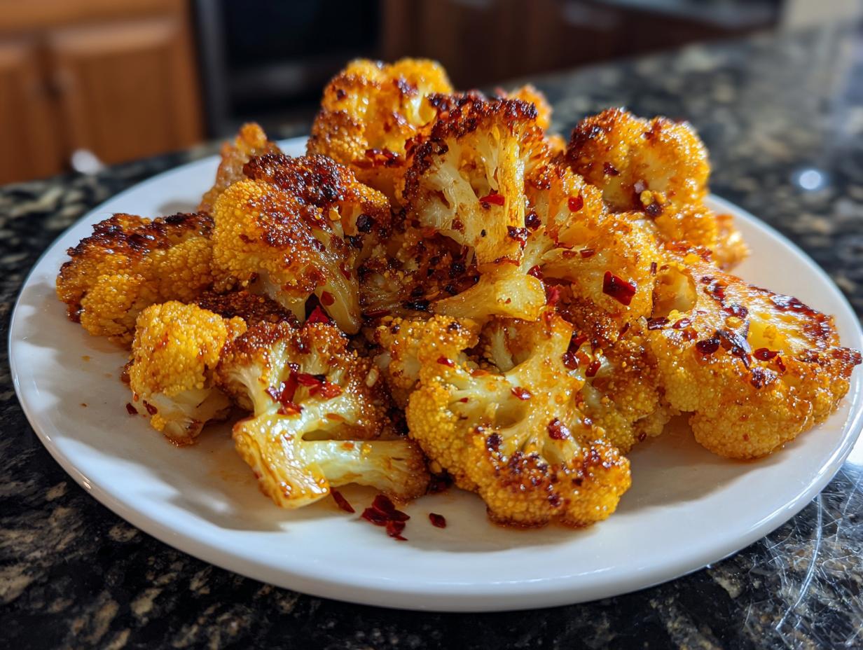Hot Honey Roasted Cauliflower - detail 3