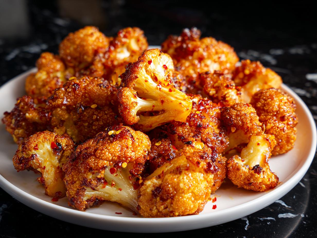 Hot Honey Roasted Cauliflower