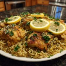 Lemon Oregano Chicken & Rice Recipe - 30 Minute Flavor Bomb