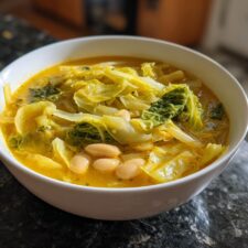 "5-Star Lemon-Turmeric Cabbage & White Bean Soup for Ultimate Comfort"