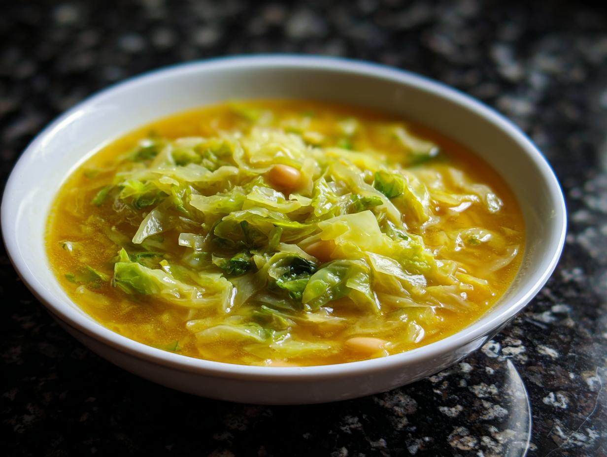 Lemon-Turmeric Cabbage & White Bean Soup - detail 3