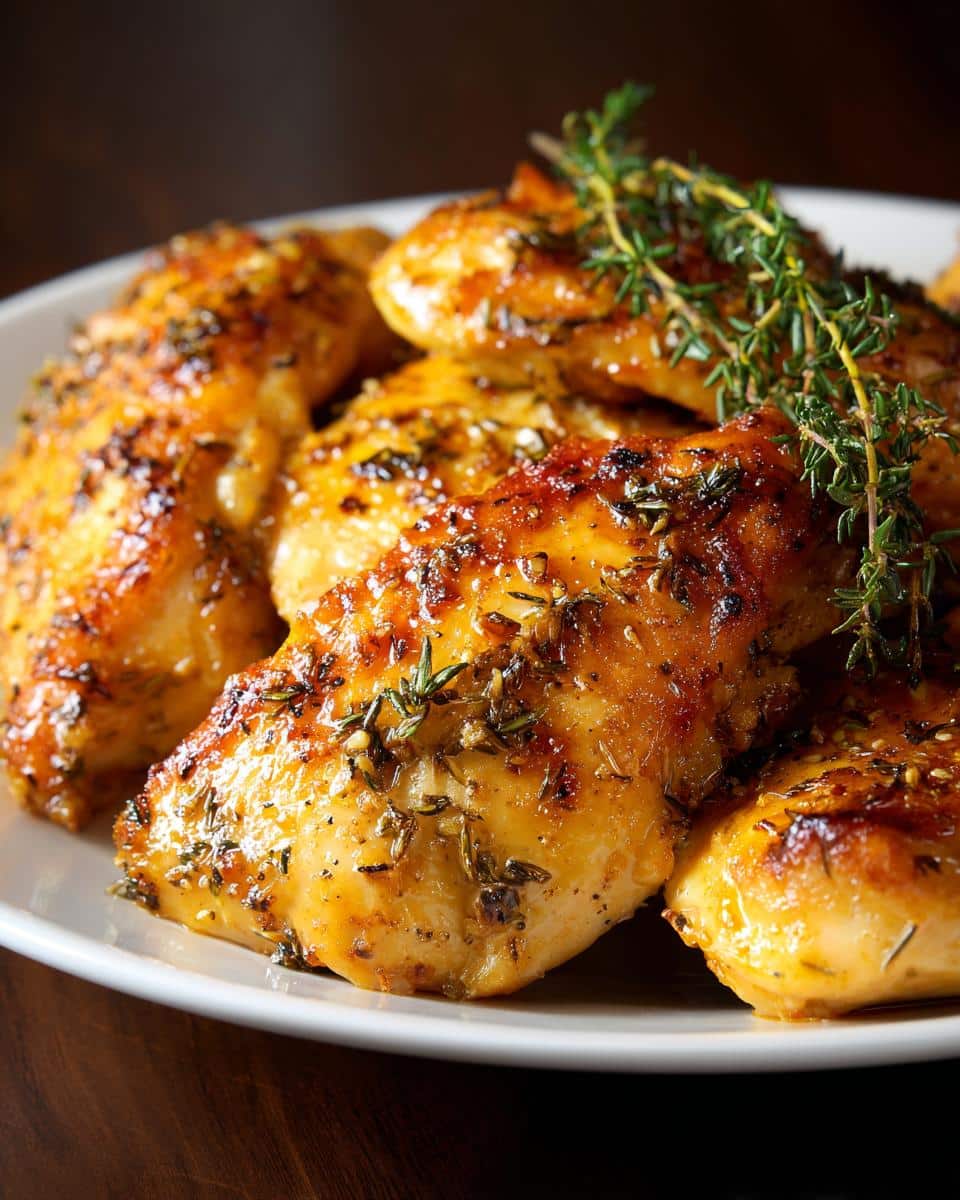 Lemon herb baked chicken - detail 1