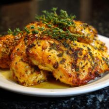 "Juicy 40-Minute Lemon Herb Baked Chicken Recipe"