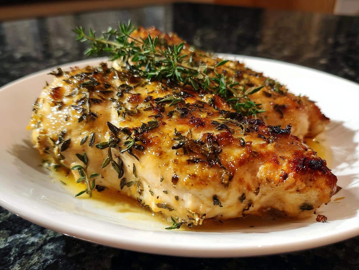 Lemon herb baked chicken - detail 3