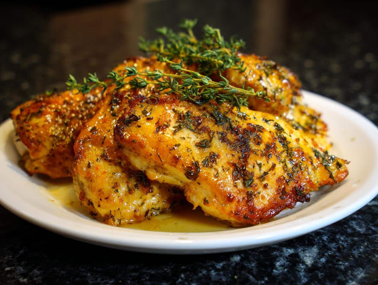 Lemon herb baked chicken