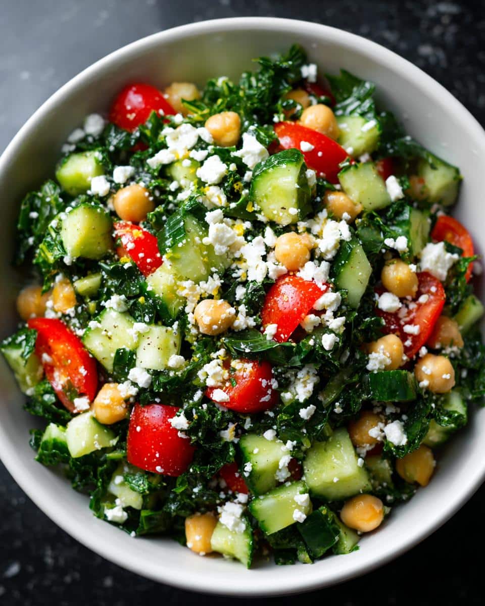Mediterranean Kale Chickpea Bowl - detail 1
