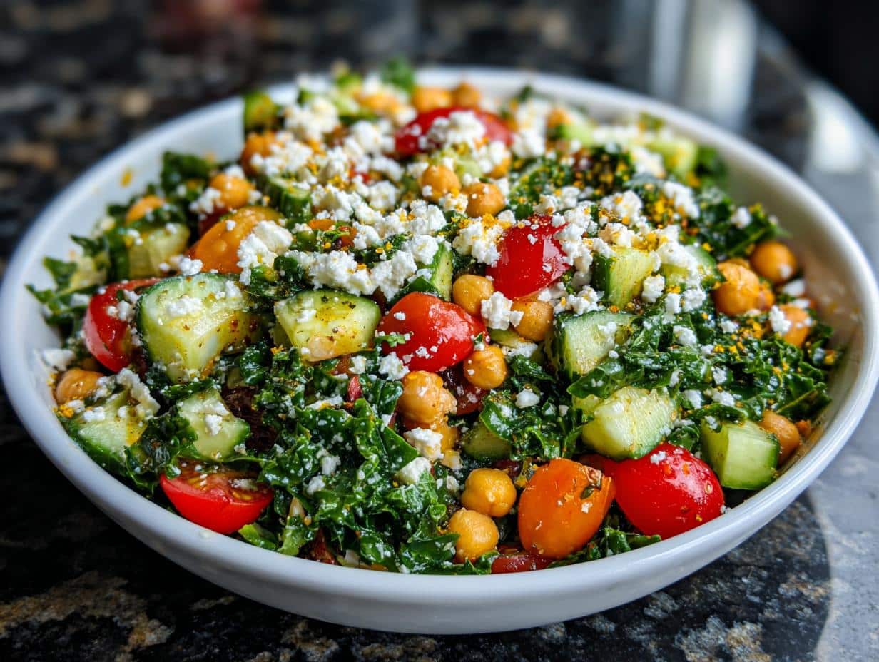 Mediterranean Kale Chickpea Bowl - detail 4