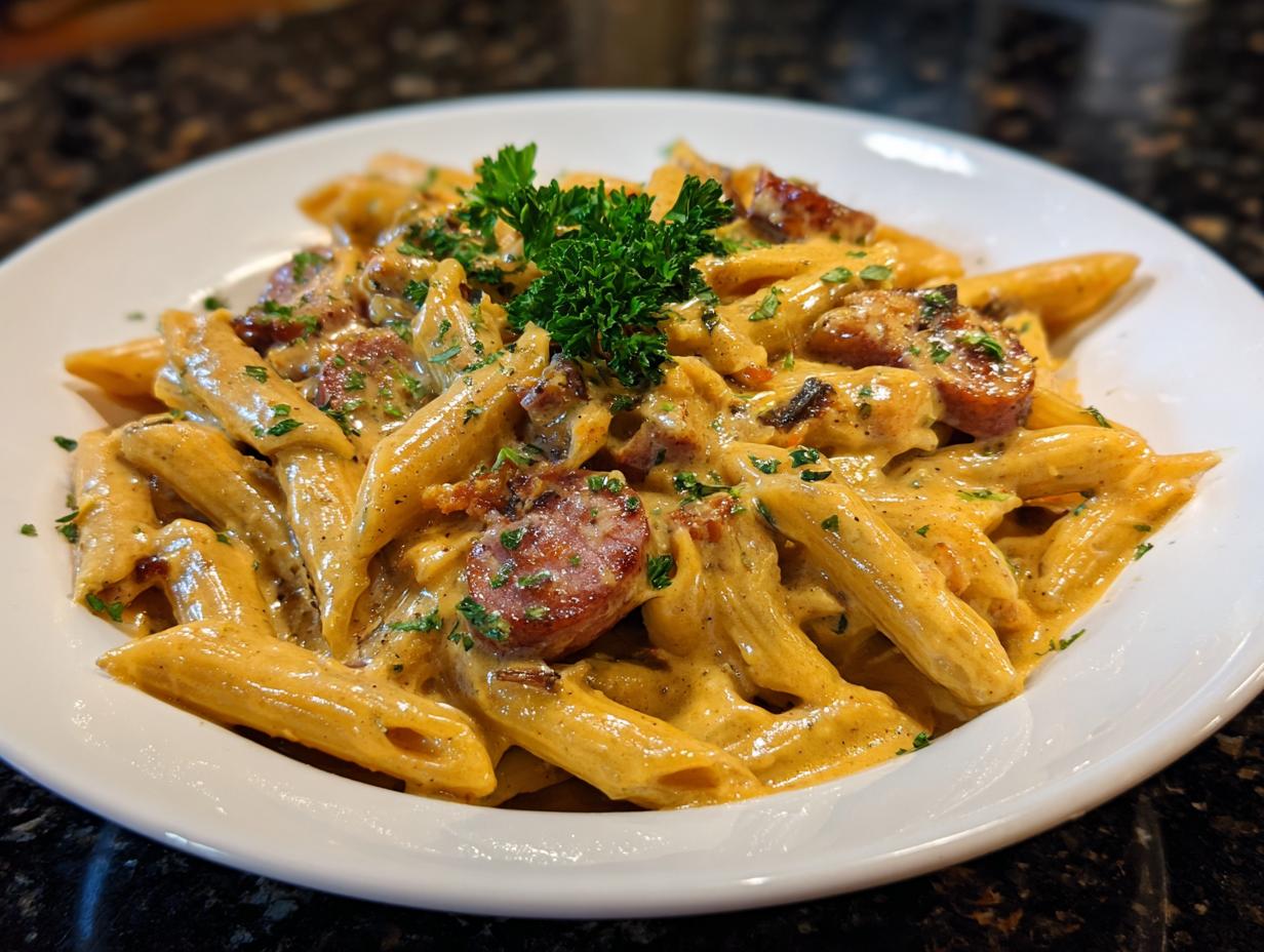 Mustardy Kielbasa Pasta - detail 2