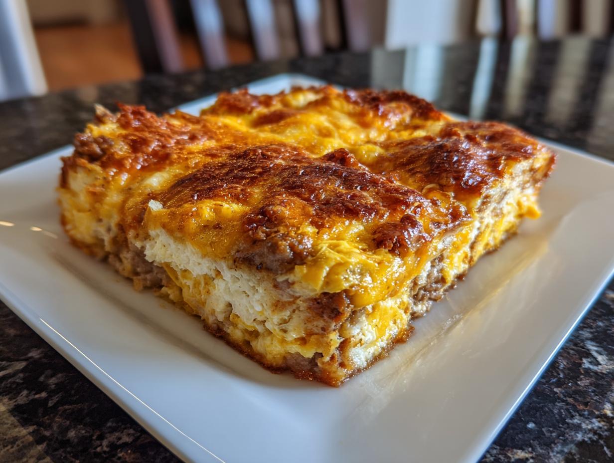Overnight Sausage Breakfast Casserole