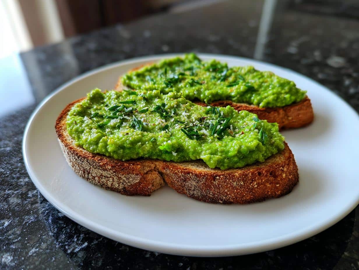 Pea Pesto Toast - detail 2