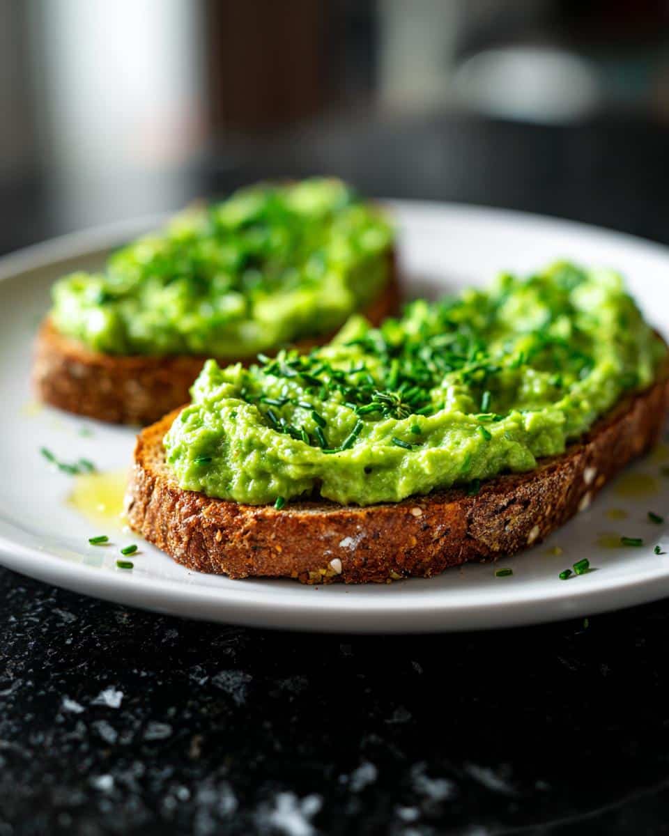 Pea and Mint Pesto Toast - detail 1