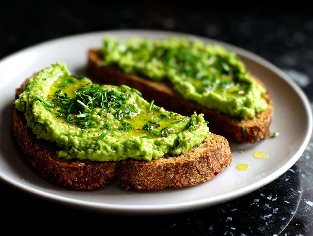 Pea and Mint Pesto Toast - detail 2