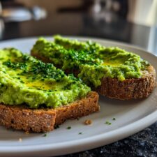 Amazing Pea and Mint Pesto Toast You'll Crave Daily
