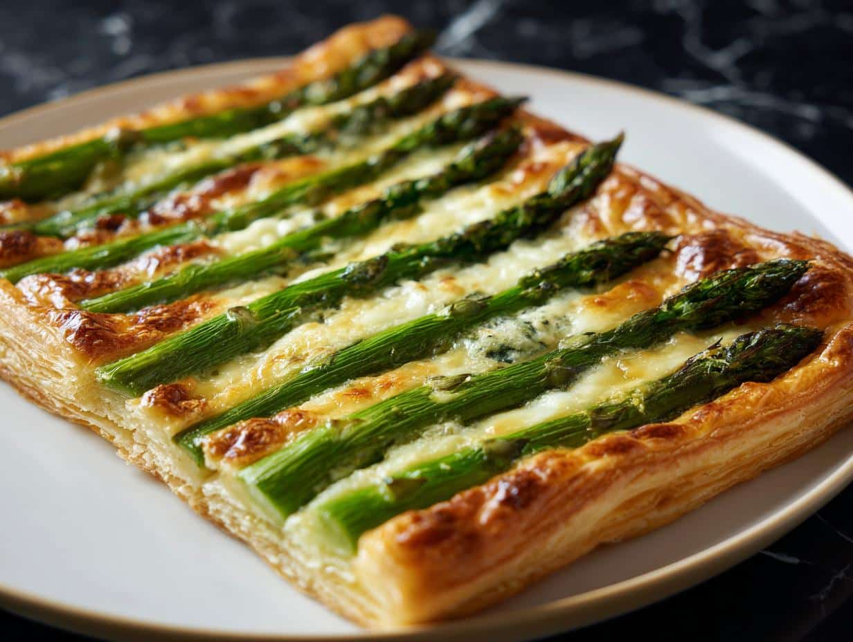 Puff Pastry Asparagus Tart - detail 2