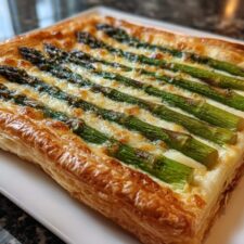 Flaky Puff Pastry Asparagus Tart in Just 30 Minutes