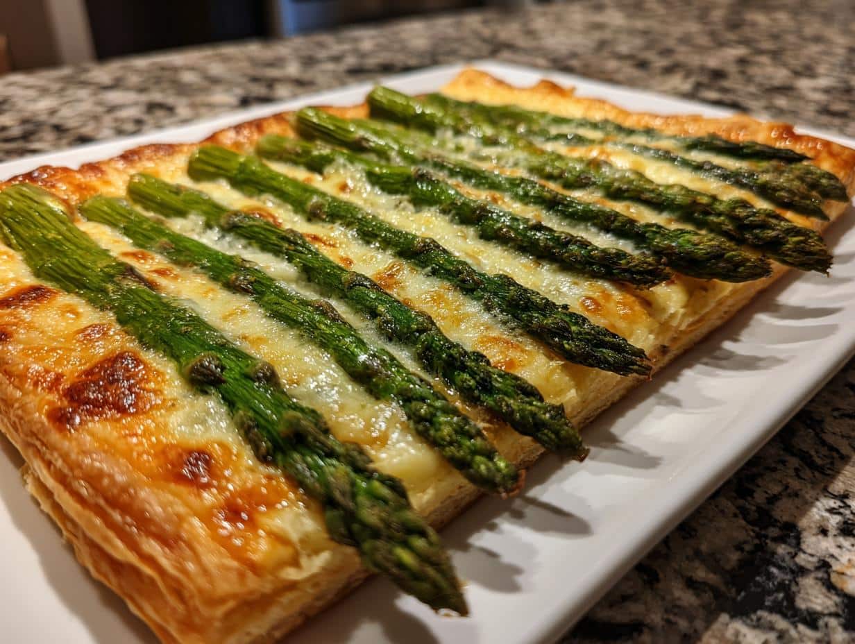 Puff Pastry Asparagus Tart - detail 3