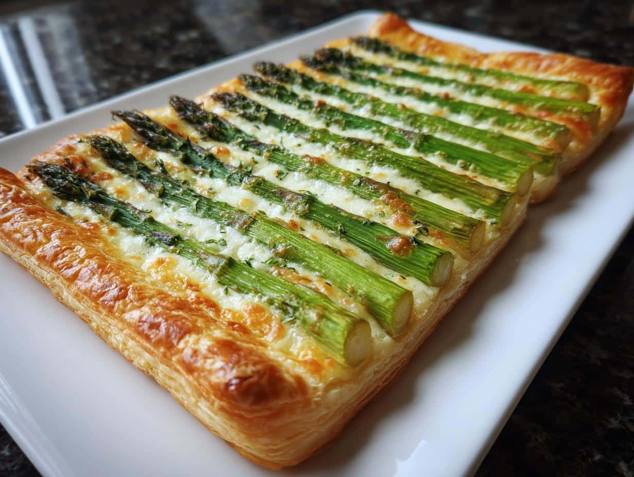 Puff Pastry Asparagus Tart - detail 4