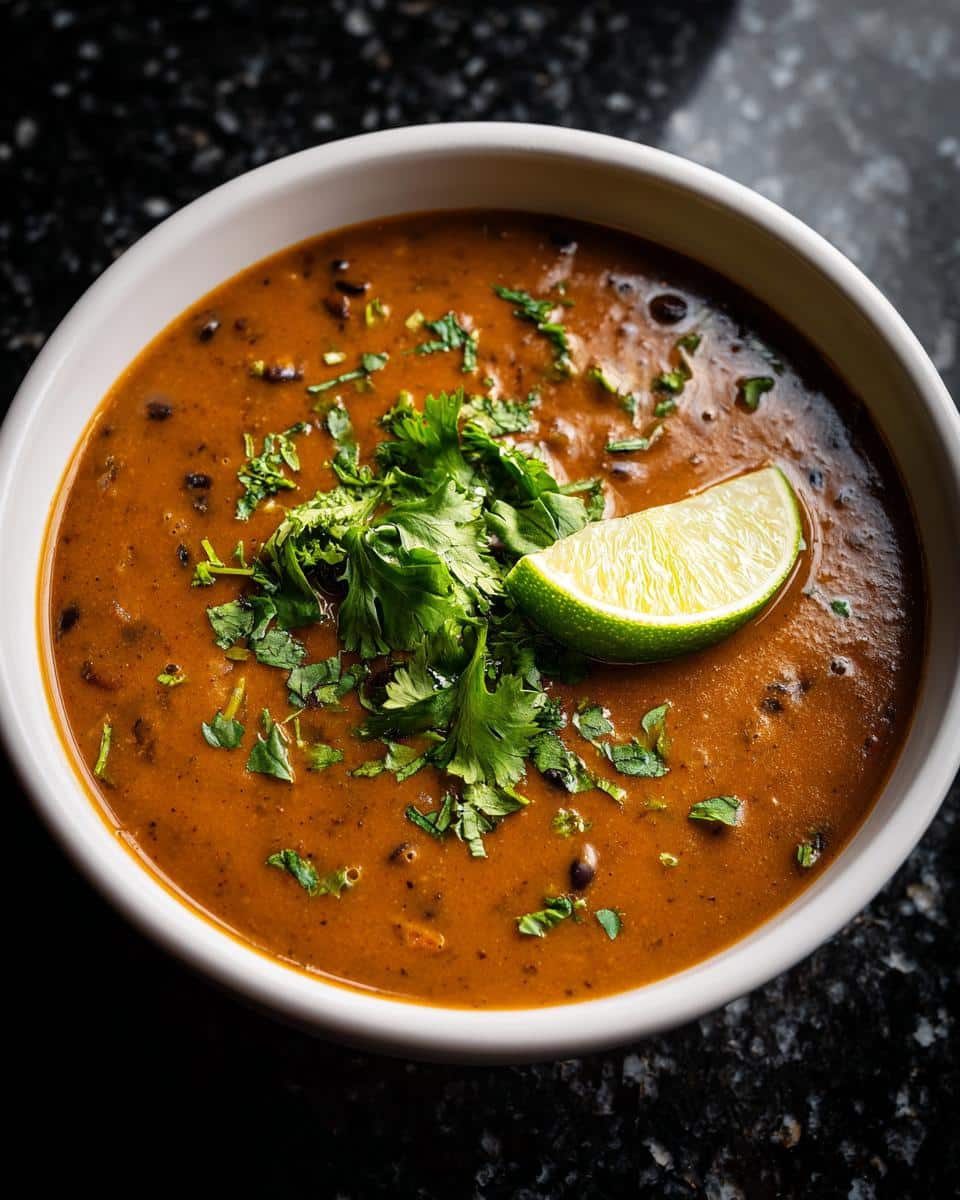 Quick Black Bean Soup - detail 1