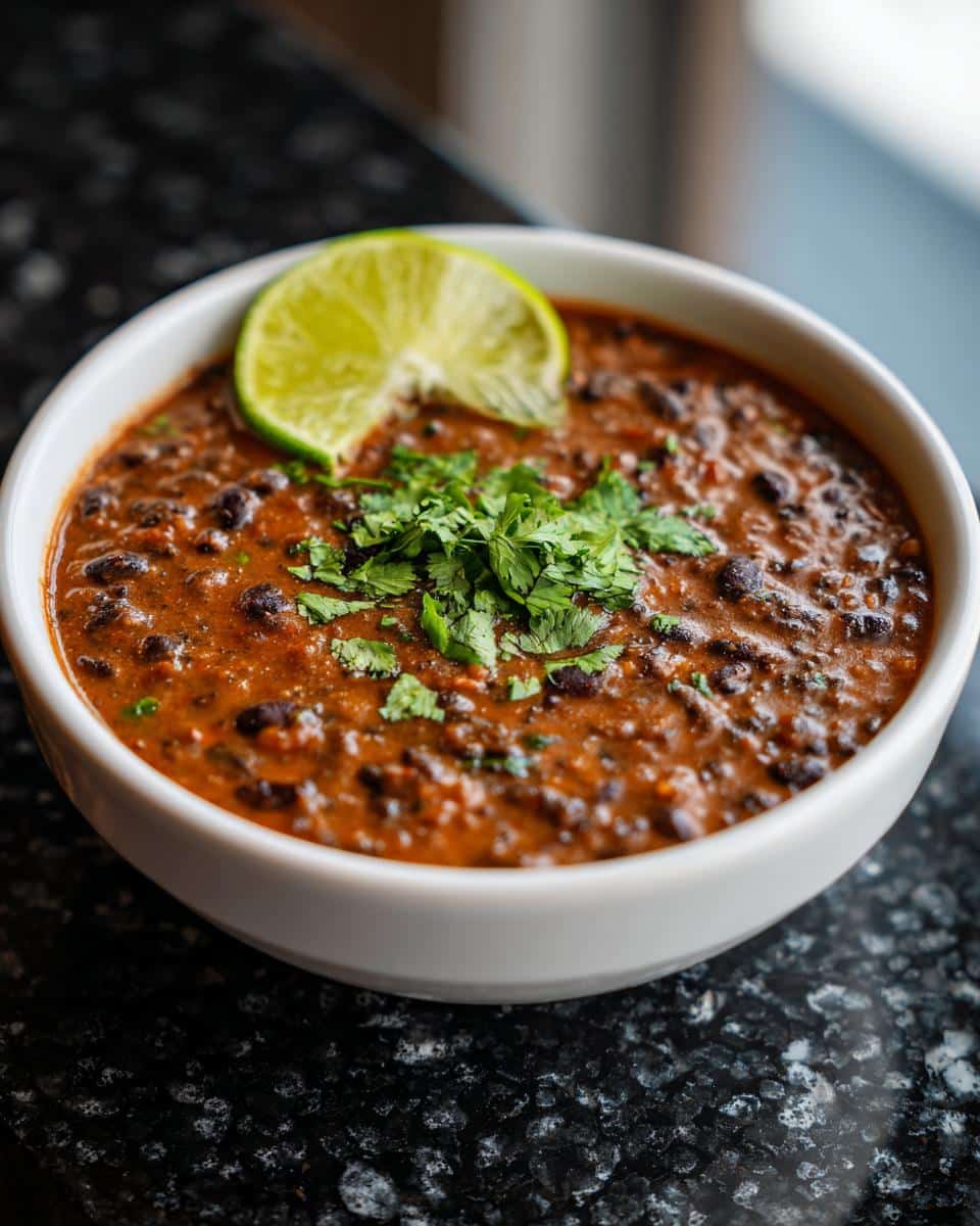 Quick Black Bean Soup - detail 4