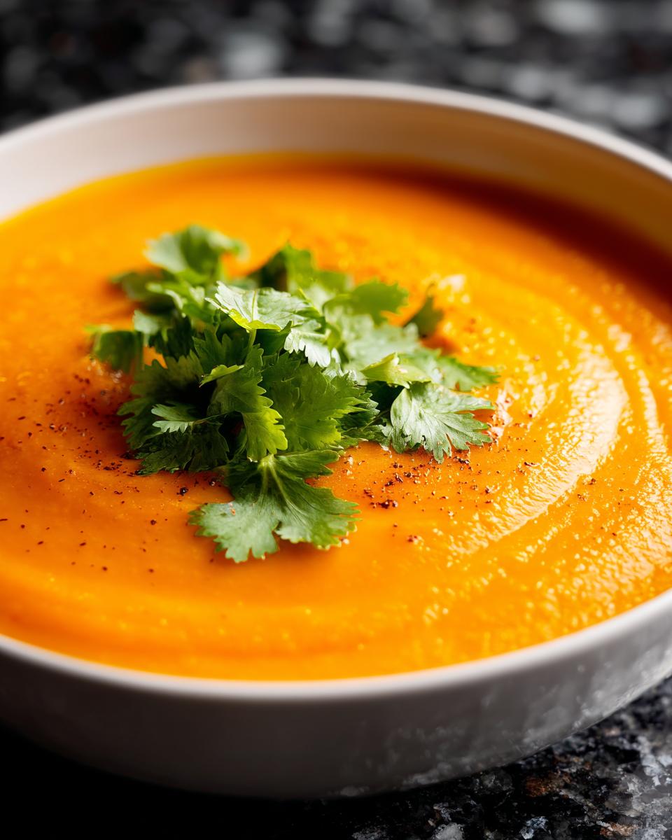 Roasted Carrot & Orange Soup - detail 2
