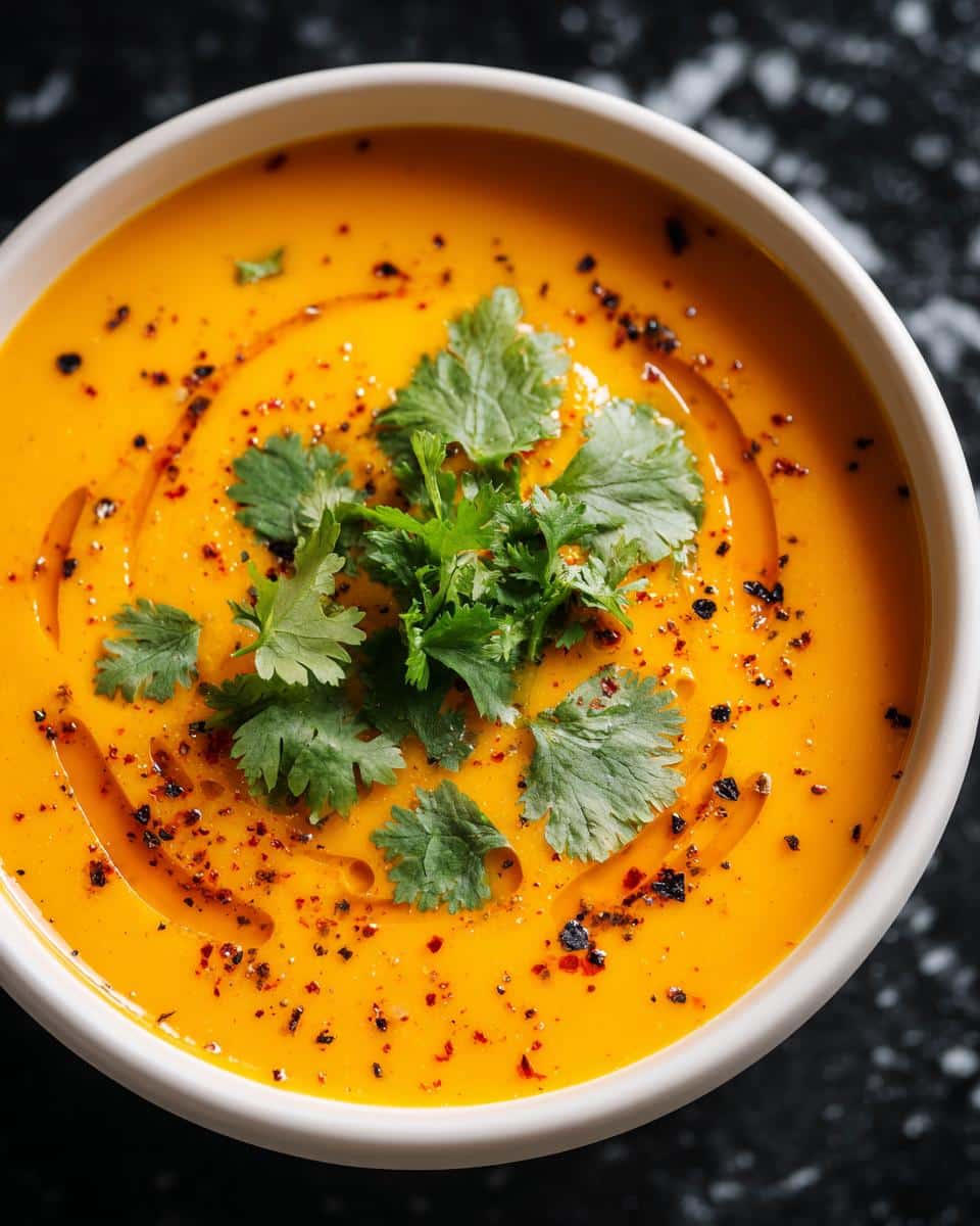 Roasted Carrot and Orange Soup - detail 1