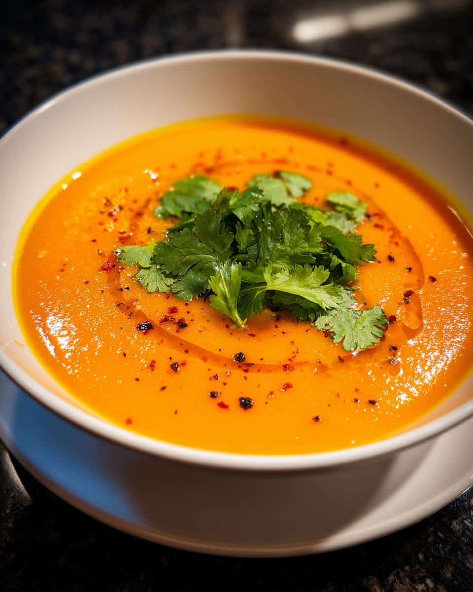 Roasted Carrot and Orange Soup - detail 2