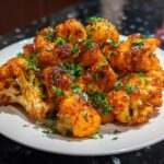 Spicy Honey Roasted Cauliflower