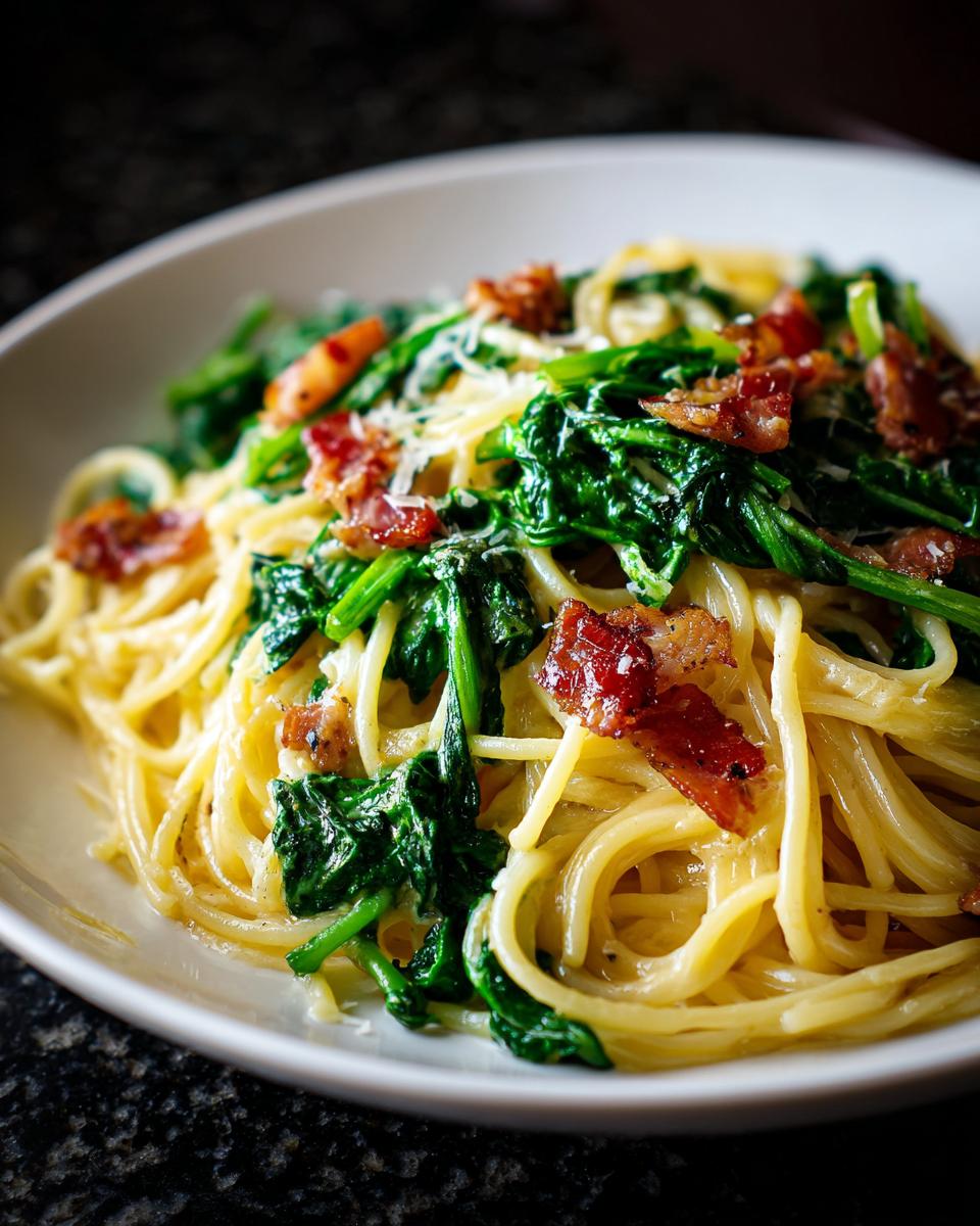 Creamy Spring Greens Carbonara Recipe – Just 25 Minutes! 7 Spring Greens Carbonara - detail 1
