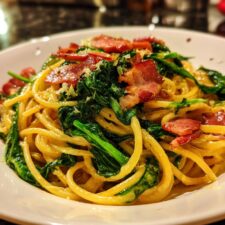 Creamy Spring Greens Carbonara Recipe – Just 25 Minutes!