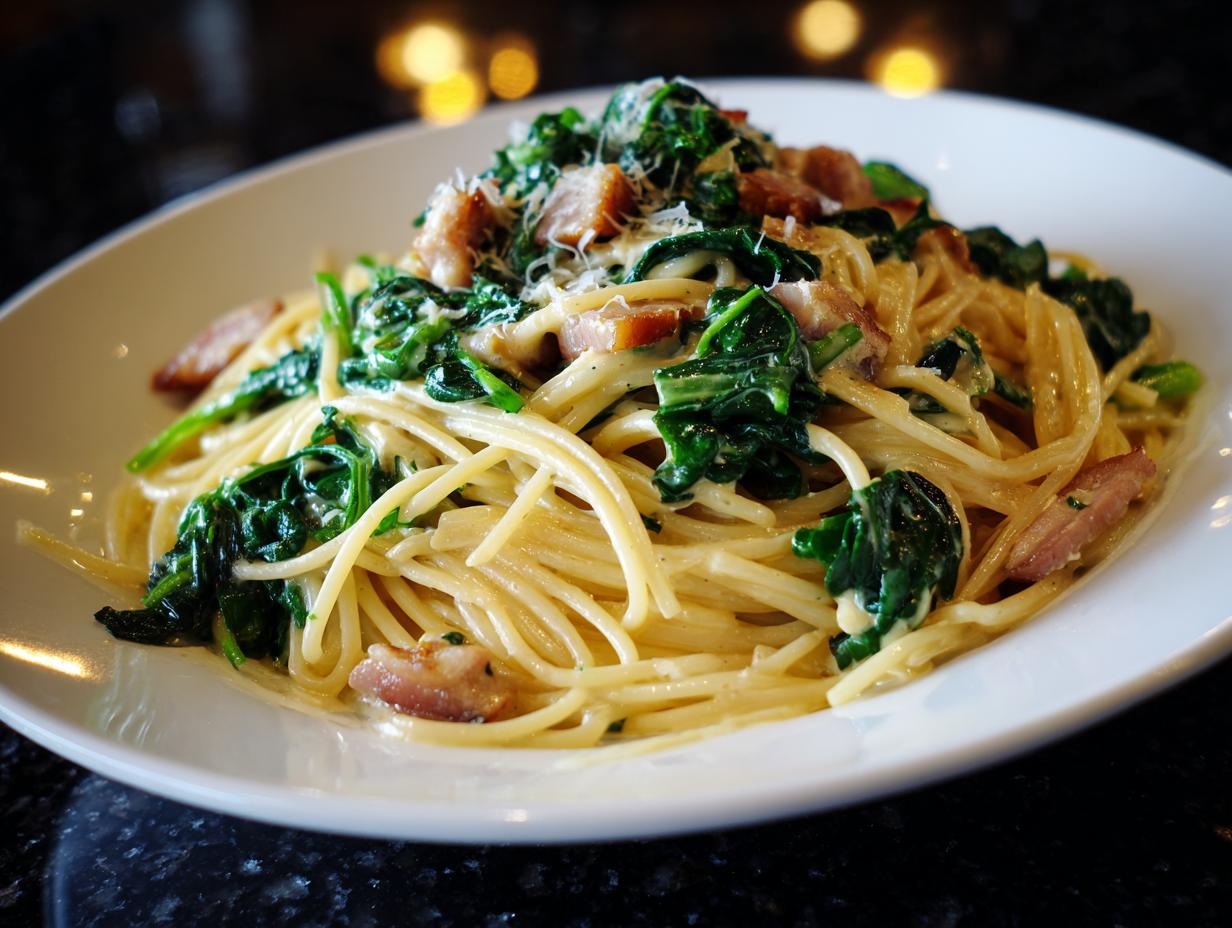 Creamy Spring Greens Carbonara Recipe – Just 25 Minutes! 11 Spring Greens Carbonara - detail 4