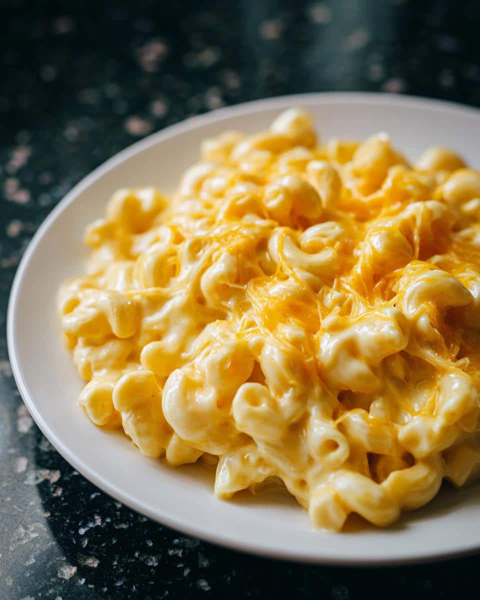 Stovetop mac and cheese - detail 1