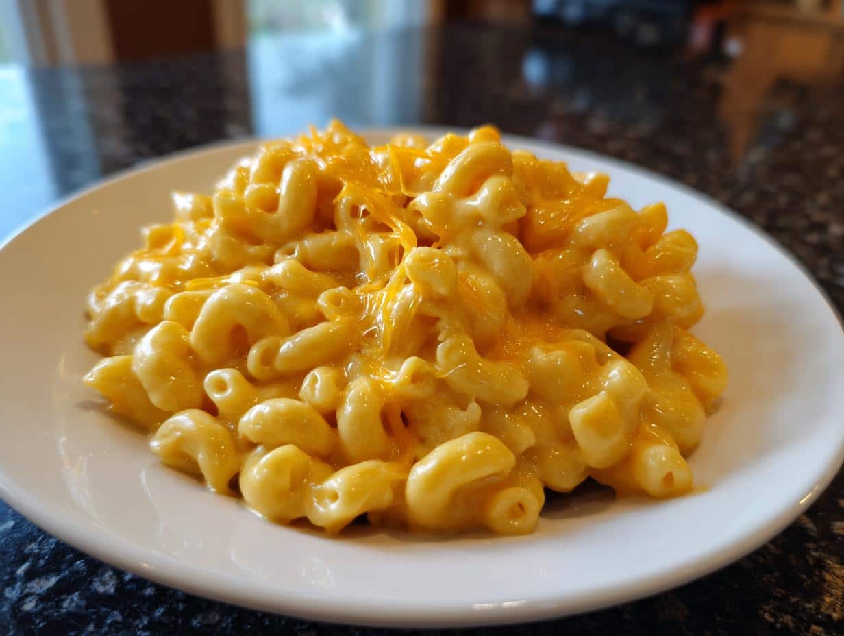 Stovetop mac and cheese - detail 3