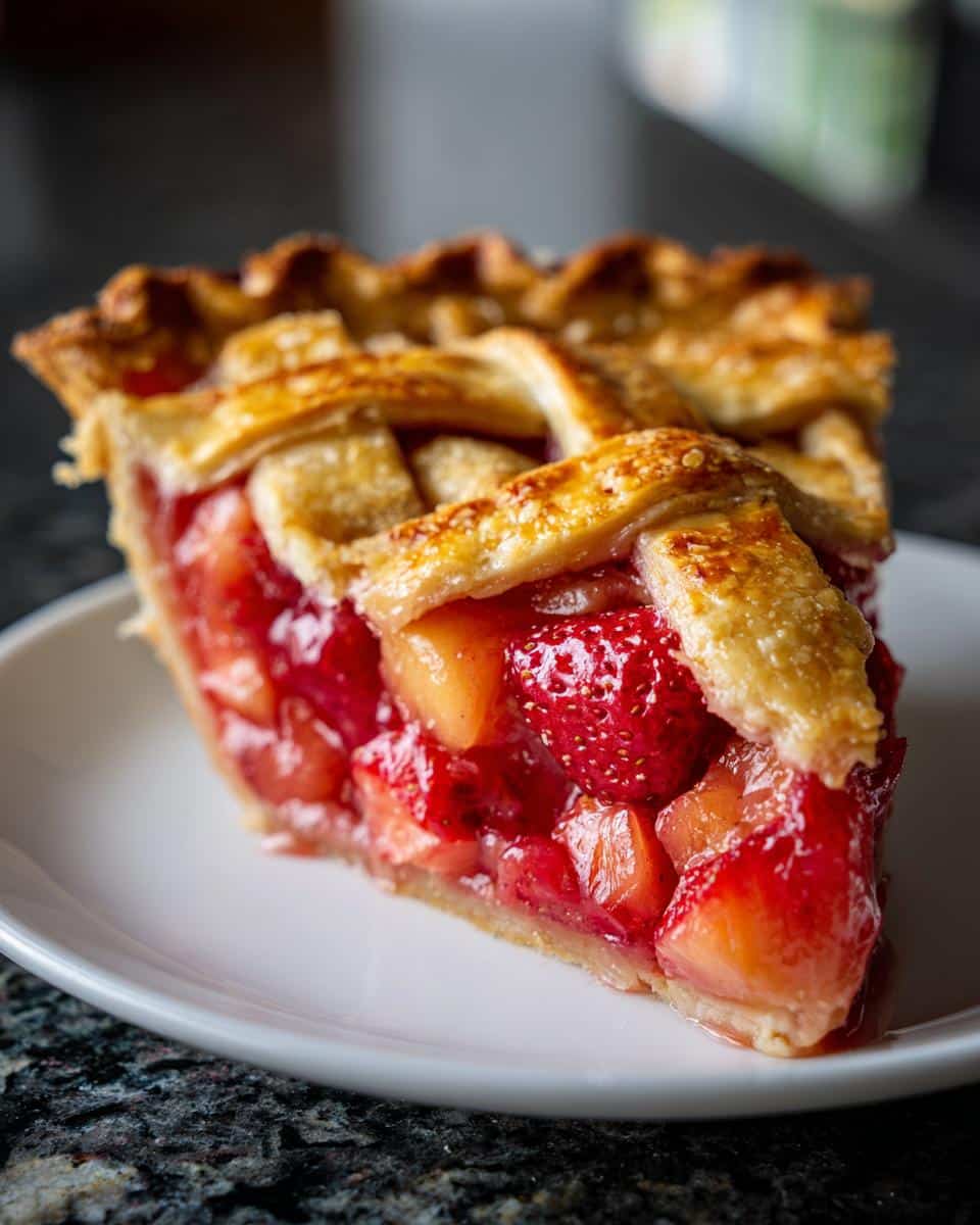 Strawberry Rhubarb Pie - detail 1