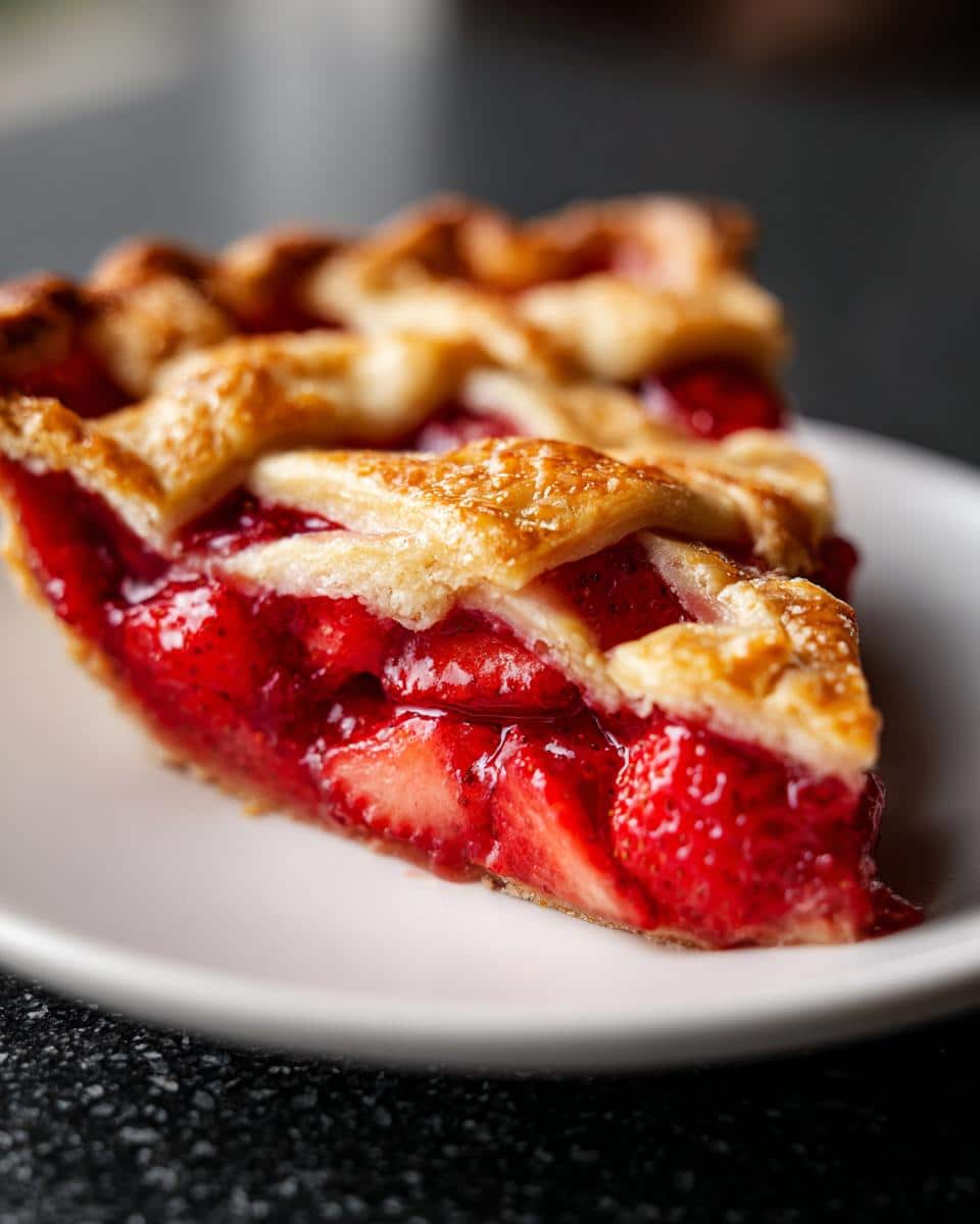 Strawberry Rhubarb Pie - detail 3