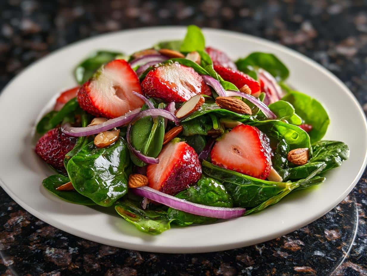 Strawberry Spinach Salad with Balsamic Vinaigrette - detail 4