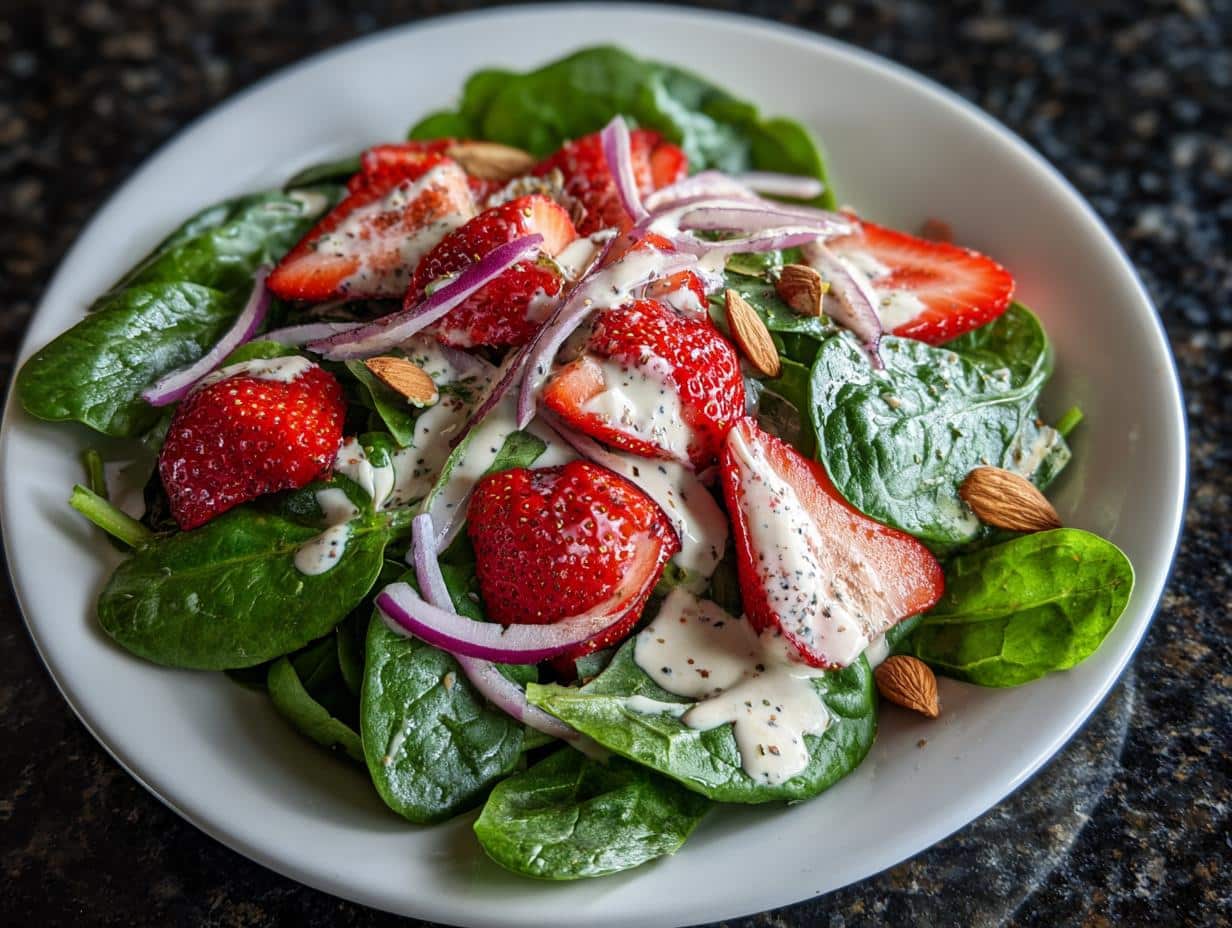 Strawberry Spinach Salad with Poppy Seed Dressing