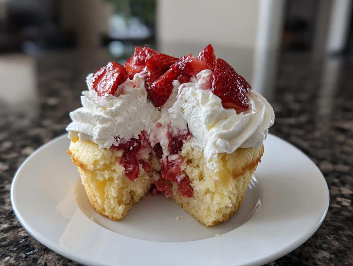 Strawberry shortcake cupcakes - detail 2