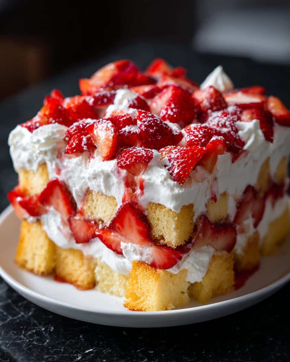 Strawberry shortcake trifle - detail 1