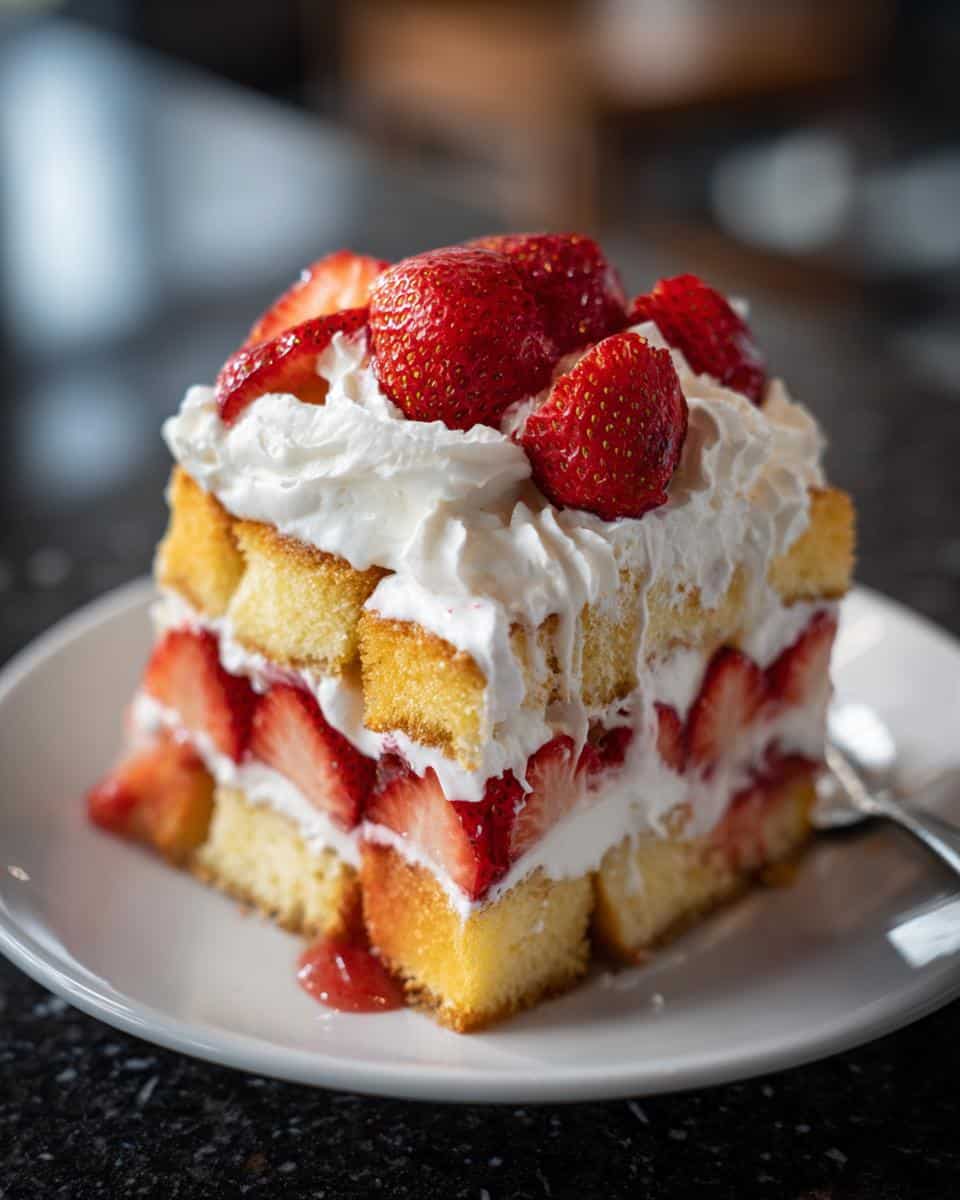 Strawberry shortcake trifle - detail 2