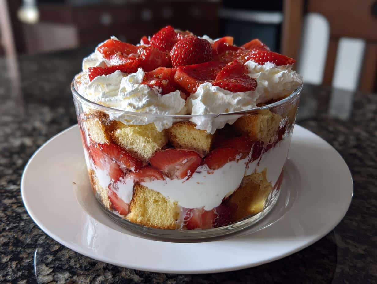 Strawberry shortcake trifle - detail 4