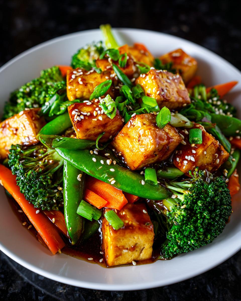 Teriyaki Tofu with Spring Veg - detail 1