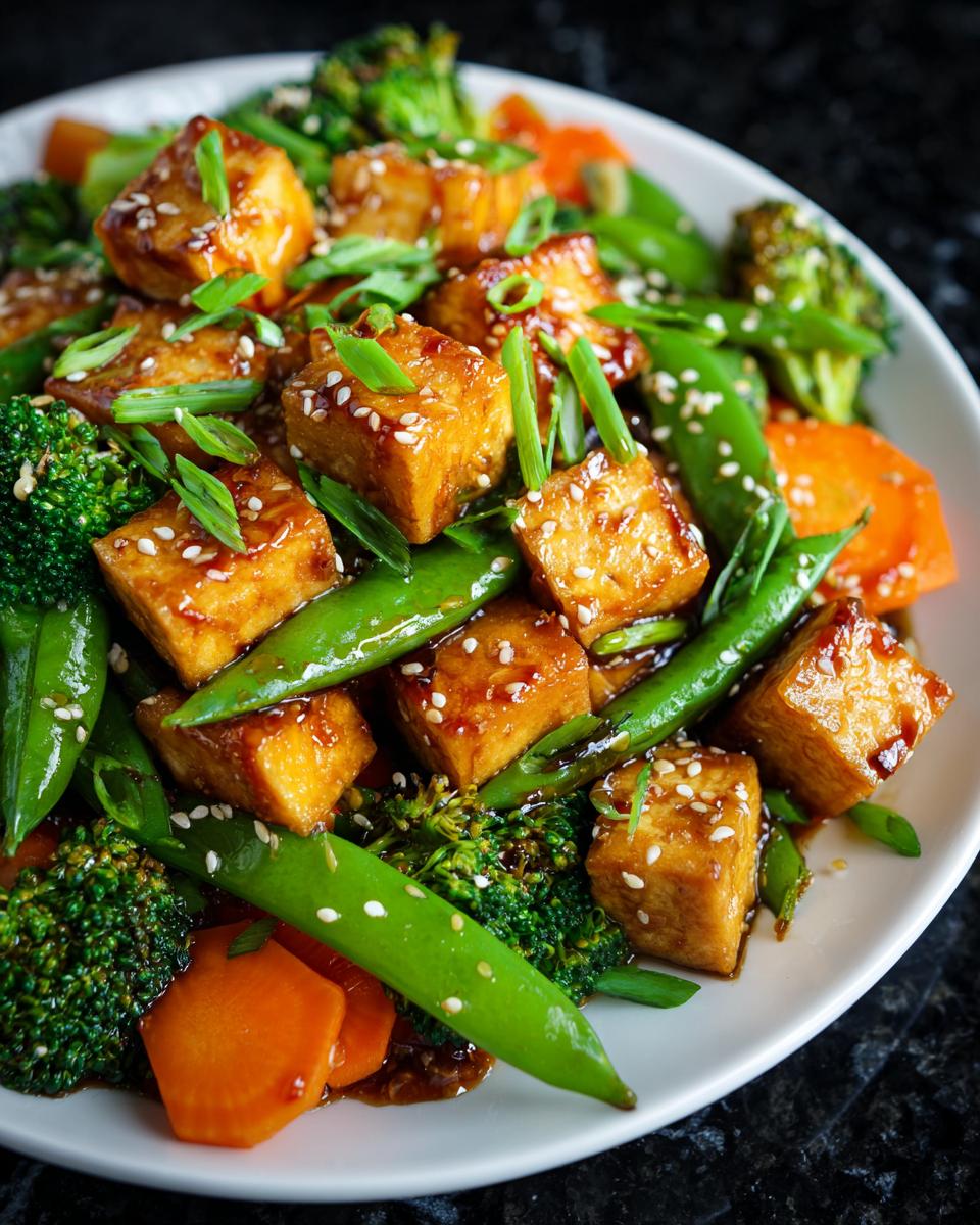 Teriyaki Tofu with Spring Veg - detail 2