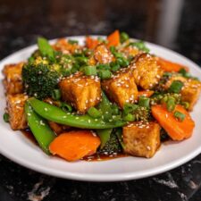 **Irresistible Teriyaki Tofu with Spring Veg in 25 Minutes**