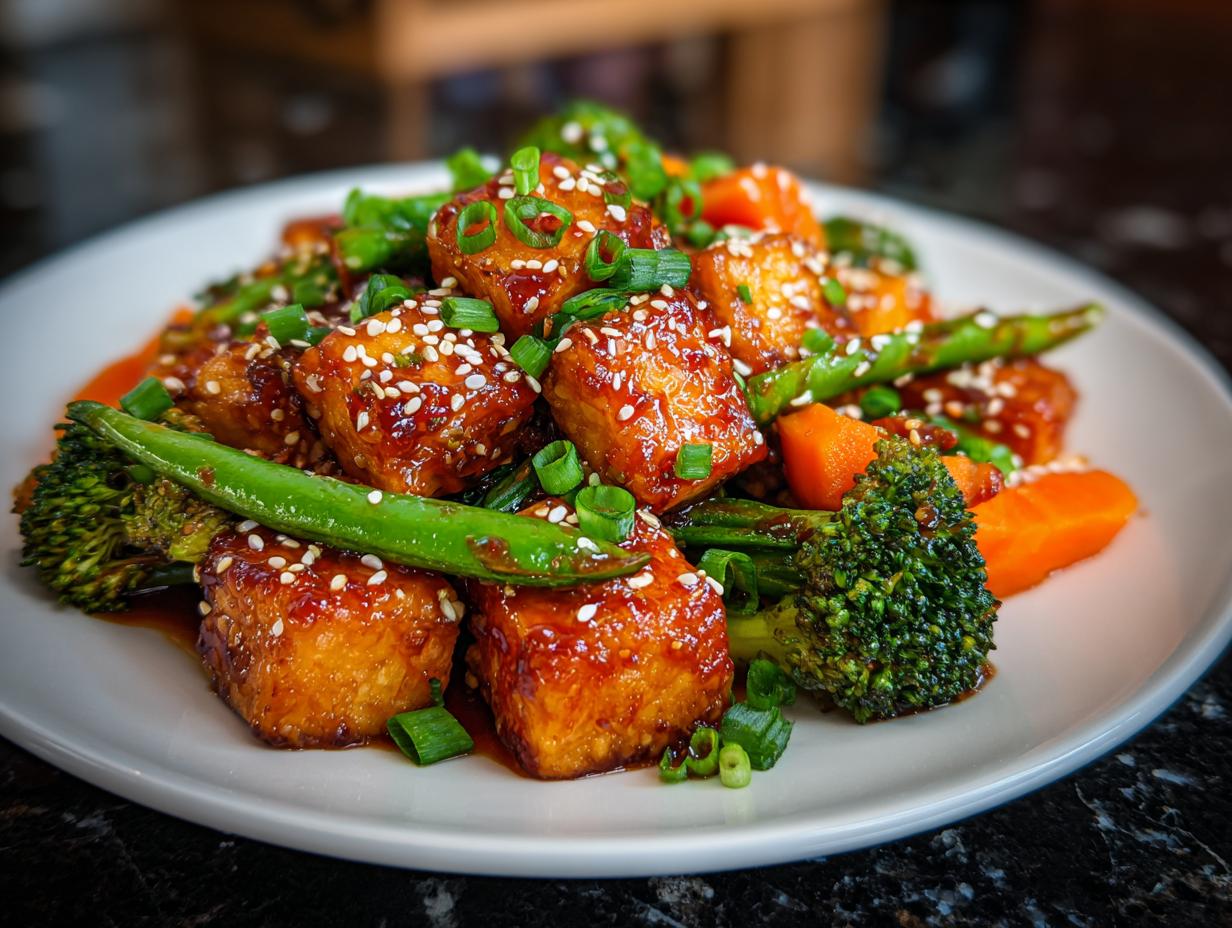 Teriyaki Tofu with Spring Veg - detail 3