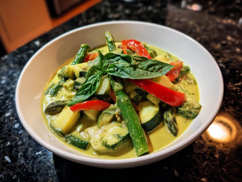 Thai Green Curry with Spring Veg