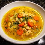 Turmeric White Bean Cabbage Soup