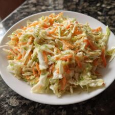 5-Ingredient Tangy Vinegar Coleslaw Recipe - Healthy & Crunchy