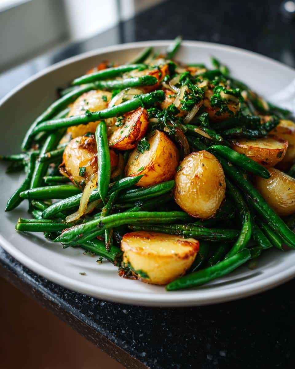 Warm Green Bean & Crispy Potato Salad - detail 1