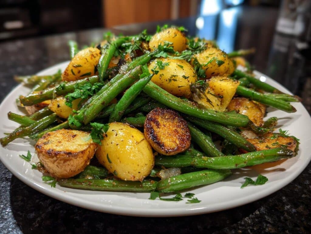 Warm Green Bean & Crispy Potato Salad