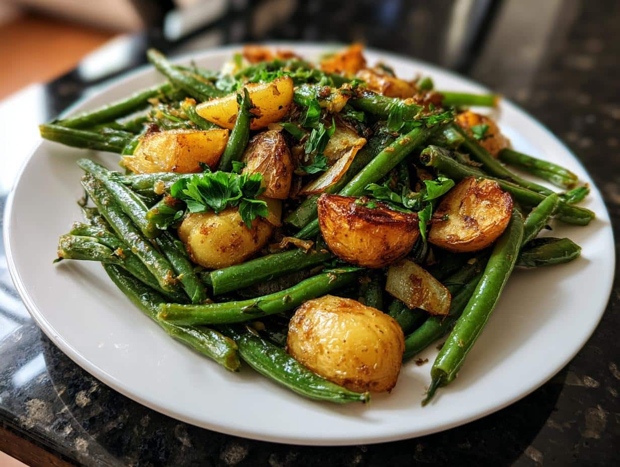 Warm Green Bean & Crispy Potato Salad - detail 2